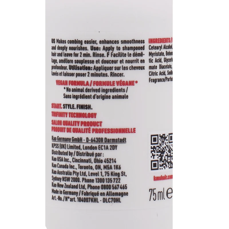KMS All Smooth Conditioner 75ml - après-shampoing anti-frisottis