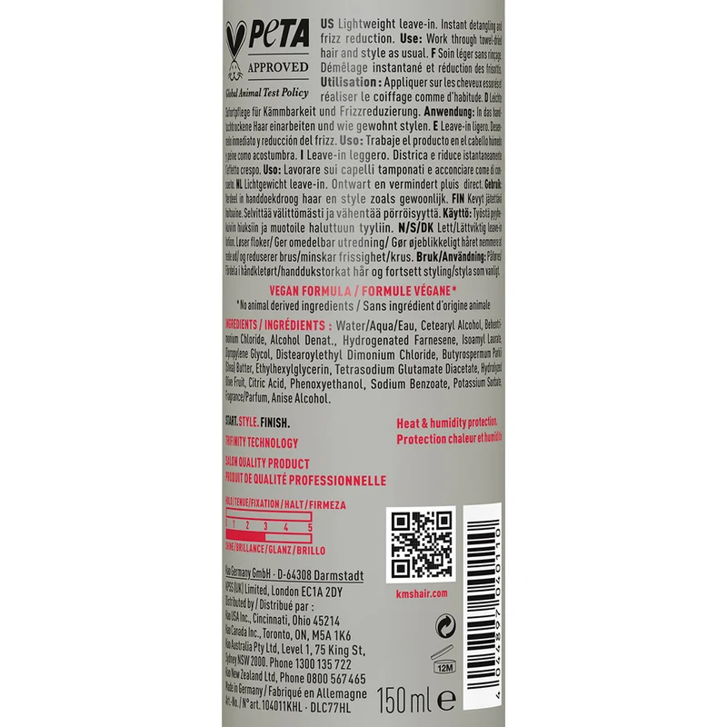 KMS All Smooth Smoothing Lotion 150ml - lotion anti-frisottis