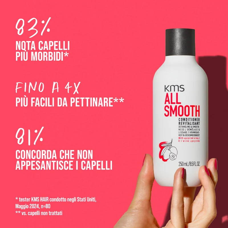 KMS All Smooth Conditioner 250ml - après-shampoing anti-frisottis