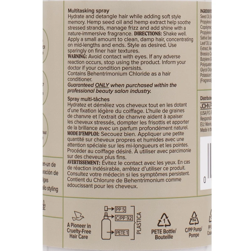Paul Mitchell Tea Tree Hemp Multitasking Spray 200ml – spray multifonctionnel anti-frisottis et brillance