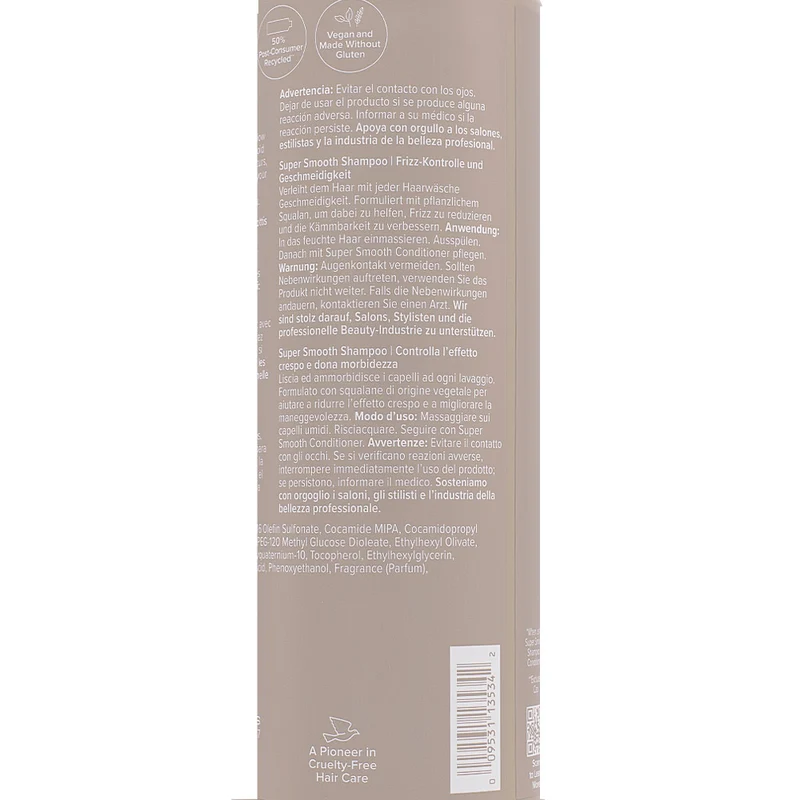 Paul Mitchell Super Smooth Shampoo 1000ml - shampoing anti-frisottis