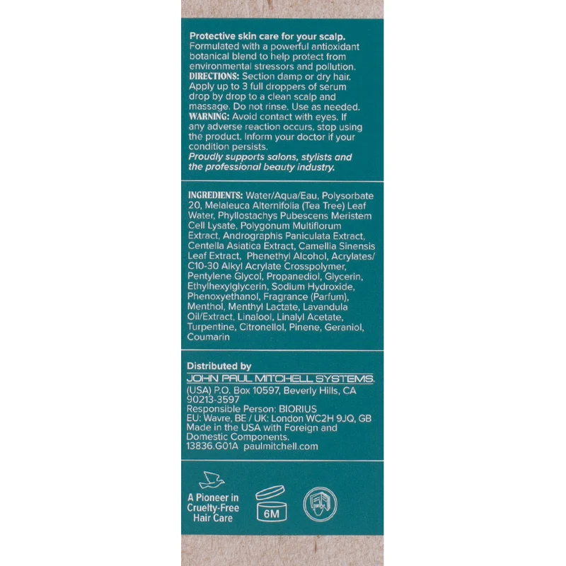 Paul Mitchell Tea Tree Special Scalp Wellness Scalp Defense Serum 55ml - protection quotidienne du cuir chevelu