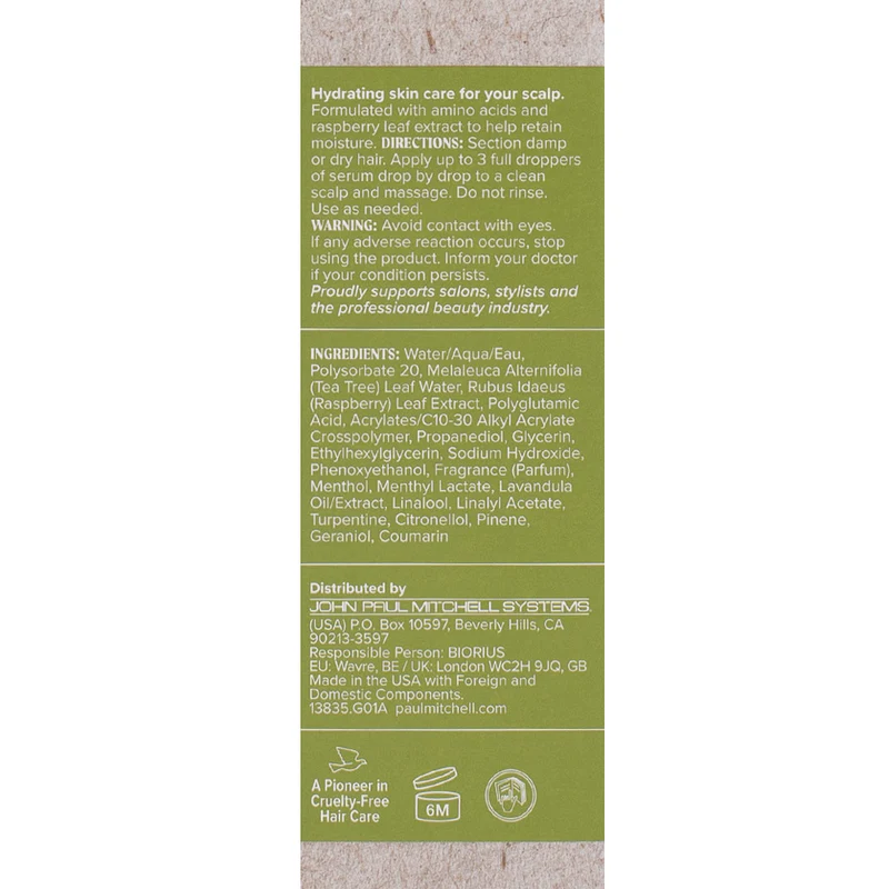 Paul Mitchell Tea Tree Special Scalp Wellness Dry Scalp Serum 55ml - sérum hydratant pour cheveux et cuir chevelu secs