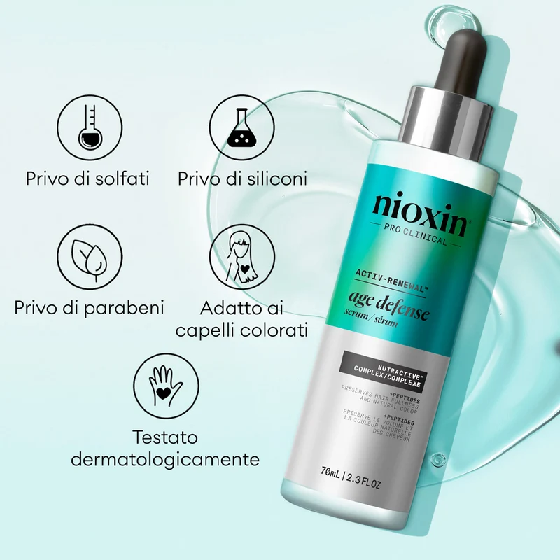 Nioxin Age Defense Serum 70ml - sérum anti-amincissement
