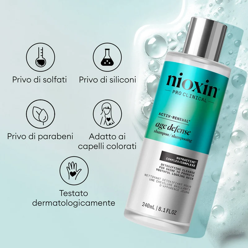 Nioxin Age Defense Shampoo 475ml - shampooing purifiant