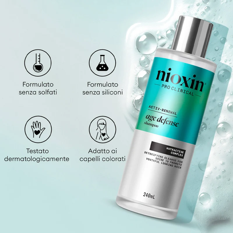 Nioxin Age Defense Shampoo 475ml - shampooing purifiant