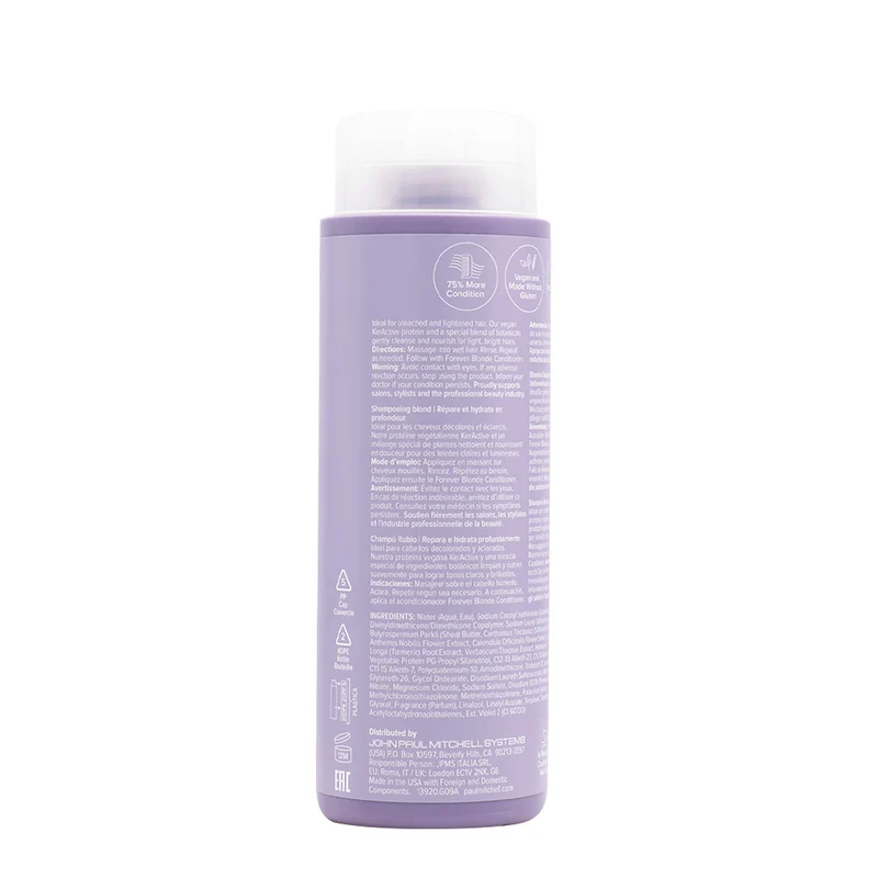 Paul Mitchell Forever Blonde Shampoo 300ml - shampoing restructurant cheveux blonds