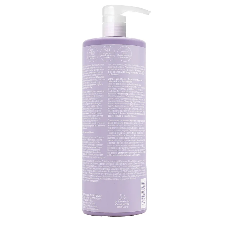 Paul Mitchell Forever Blonde Conditioner 1000ml - après-shampoing restructurant pour cheveux blonds