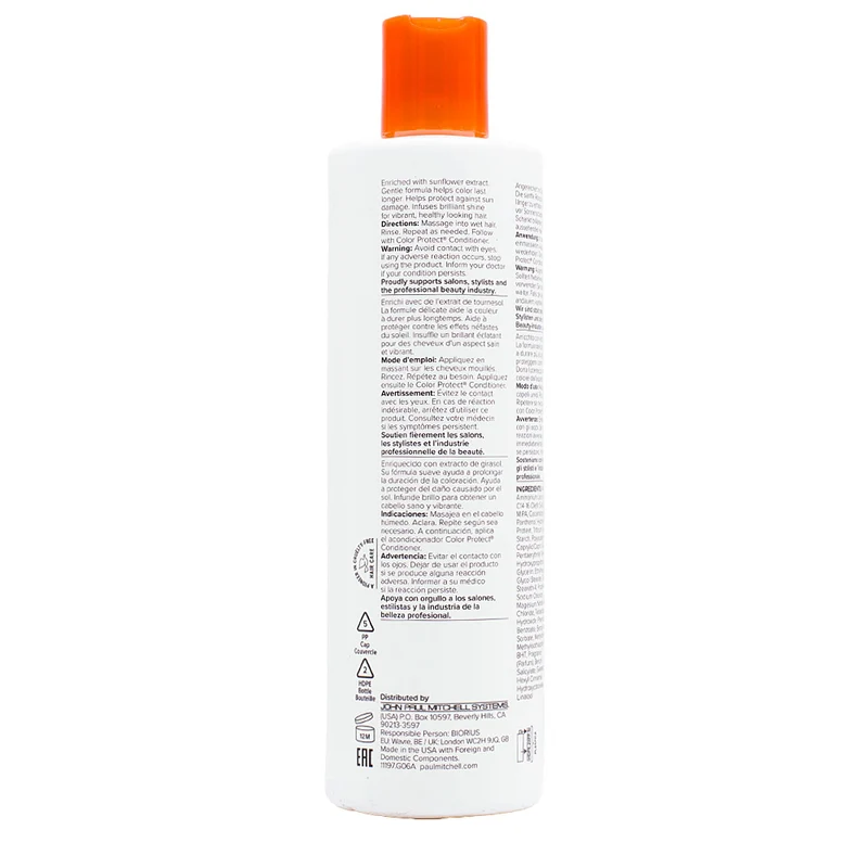 Paul Mitchell Color Protect Shampoo 500ml - shampooing quotidien pour cheveux colorés