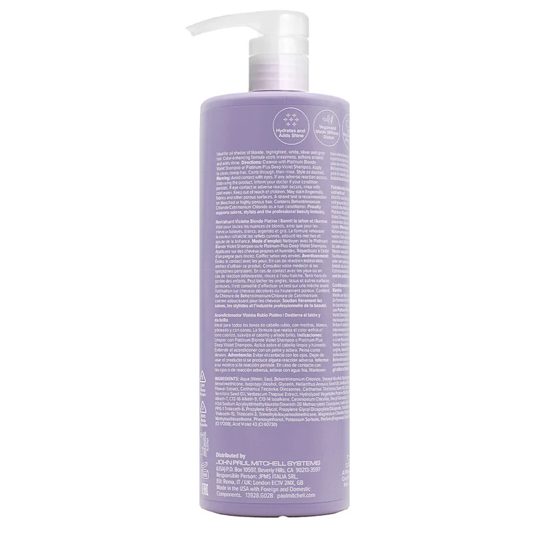 Paul Mitchell Platinum Blonde Violet Conditioner 1000ml - après-shampoing pour cheveux blonds