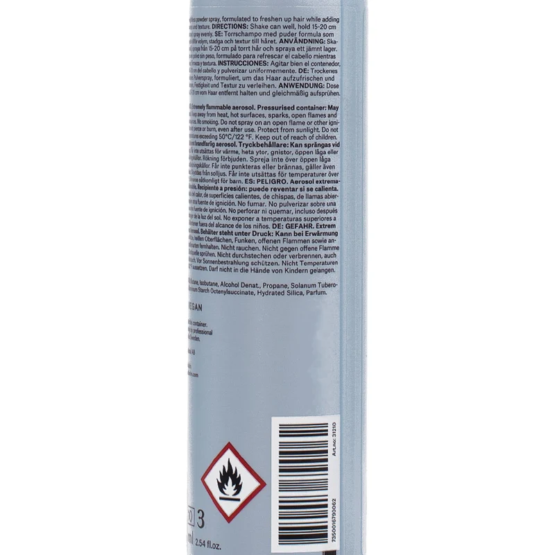 Stockholm Sweden Ref Dry Shampoo N°204 75ml - shampooing sec