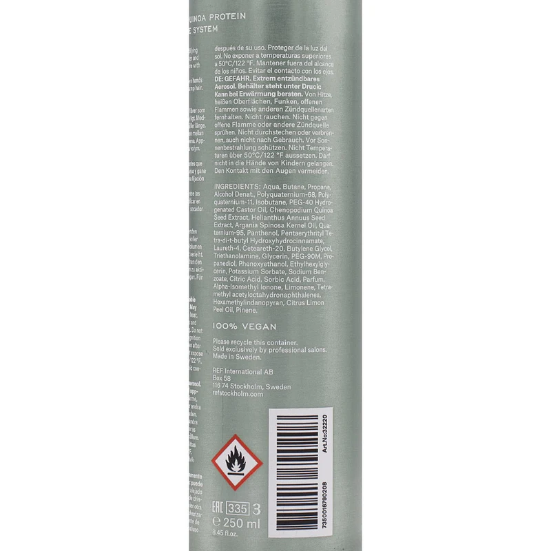 Stockholm Sweden Ref Fiber Mousse N°345 250ml - mousse volumisante