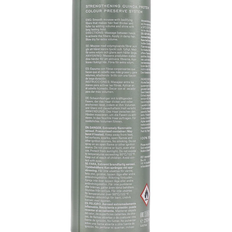 Stockholm Sweden Ref Fiber Mousse N°345 250ml - mousse volumisante