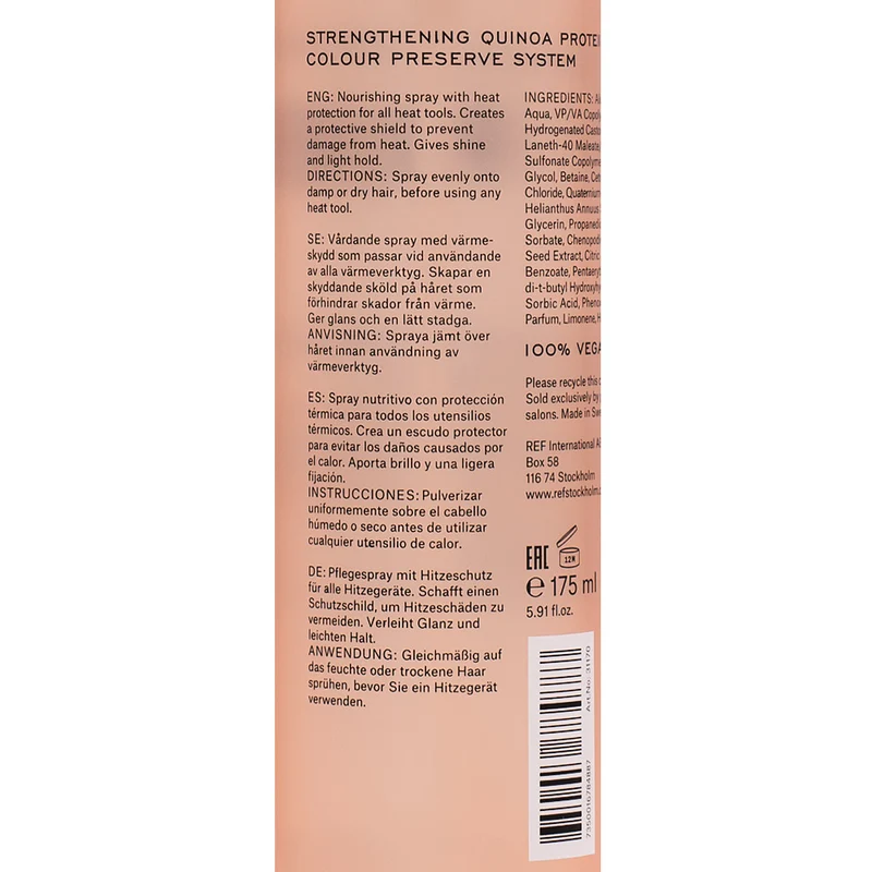 Stockholm Sweden Ref Heat Protection N°230 175ml - spray thermoprotecteur