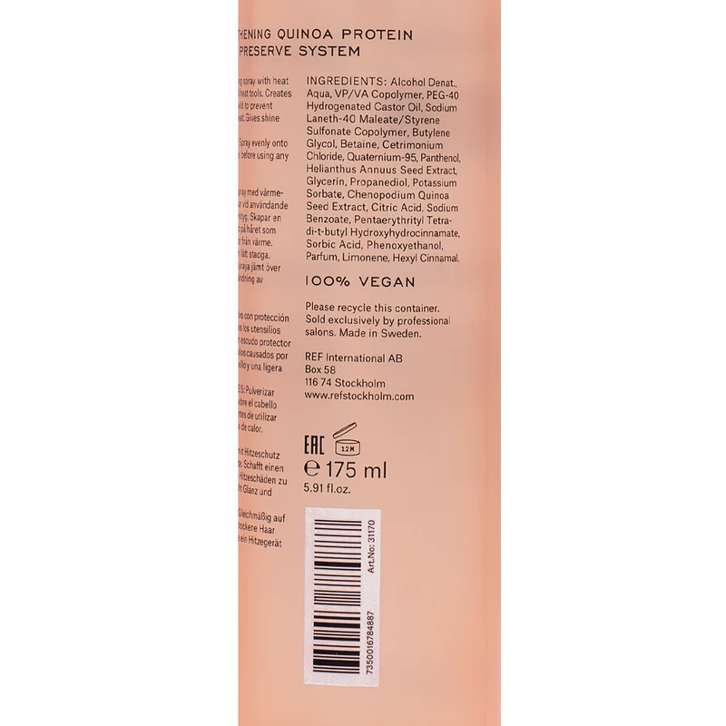 Stockholm Sweden Ref Heat Protection N°230 175ml - spray thermoprotecteur