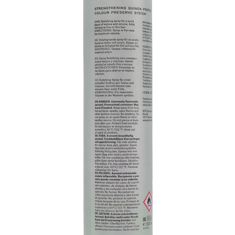 Stockholm Sweden Ref Thickening Spray N°215 300ml - spray volumisant