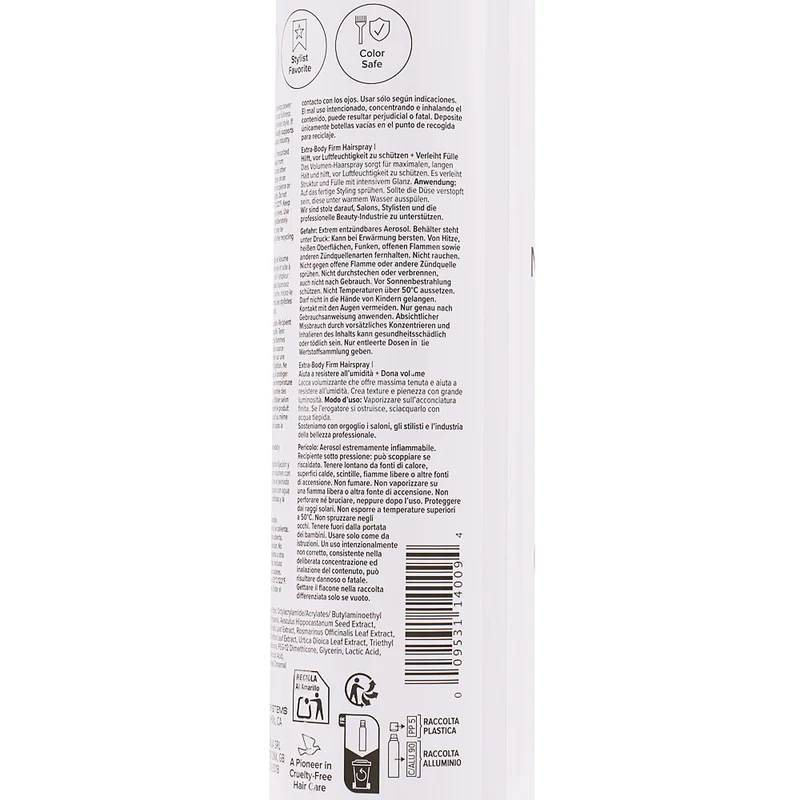 Paul Mitchell Volume Extra Body Firm Hairspray 300ml - laque volumisante