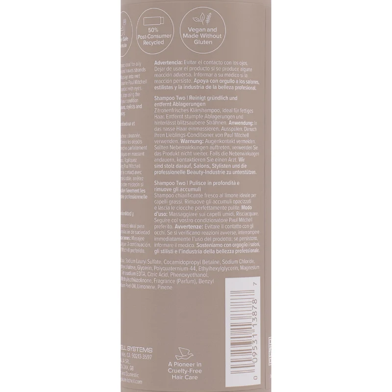Paul Mitchell Clarify Shampoo Two 300ml - shampooing purifiant