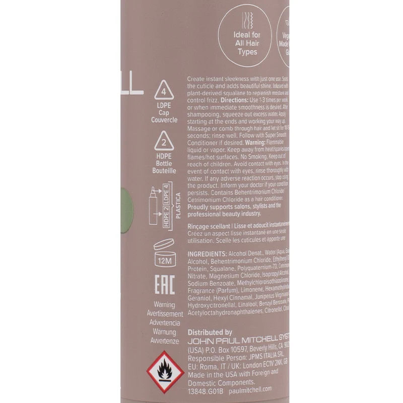 Paul Mitchell Smooth Sealing Rinse 150ml - soin anti-frisottis à rincer