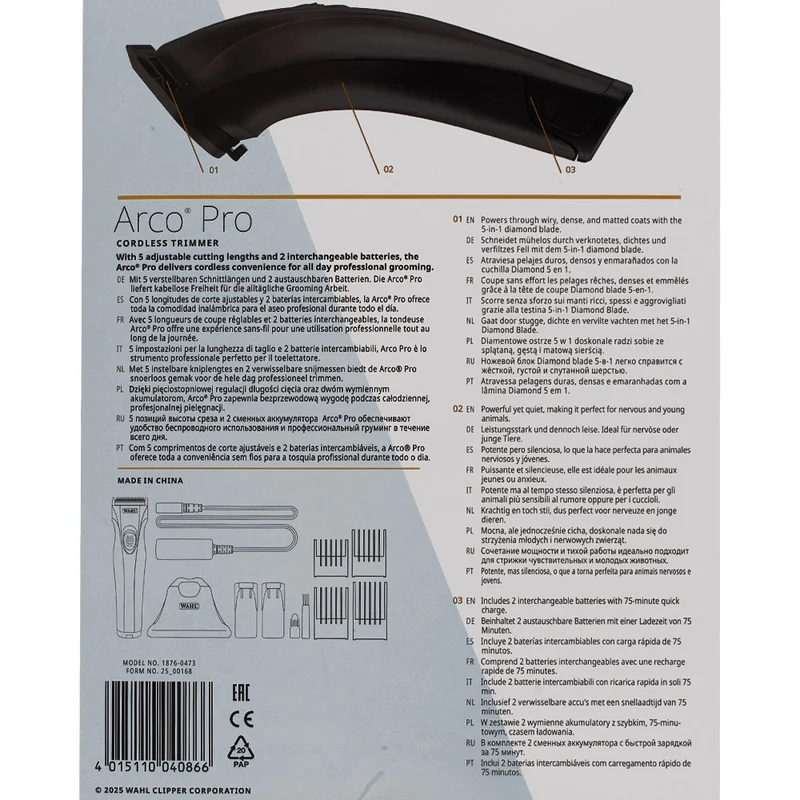 Wahl Pet Arco Pro - tondeuse pour petits chiens