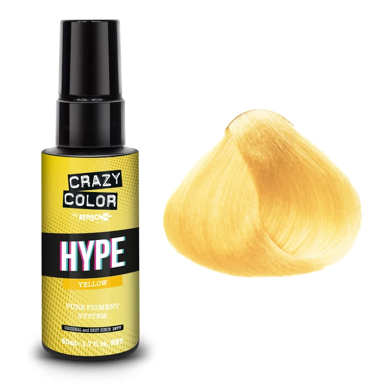 Pigment Colorat.CrazyColor JAUNE YELLOW 30ML (ex50