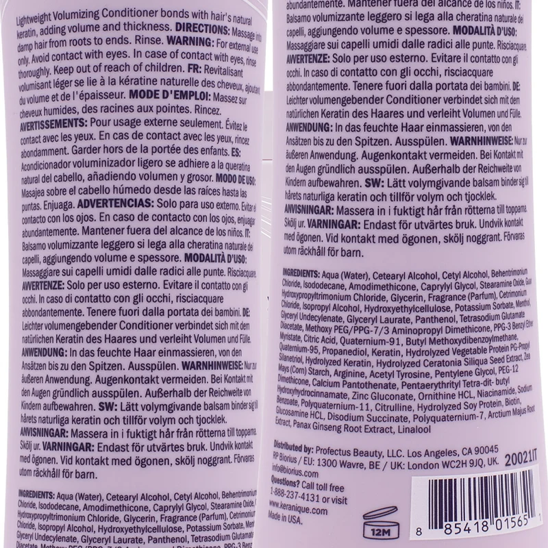 Keranique Volumizing Follicle Streghtening Conditioner 240ml - conditionneur fortifiant
