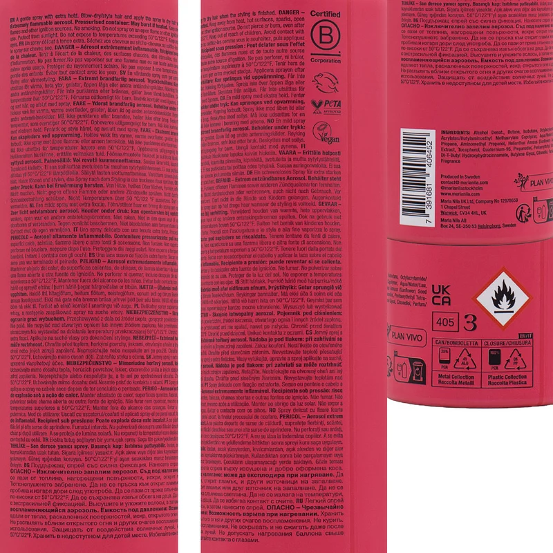 Maria Nila Extreme Spray 300ml - spray à tenue extra forte