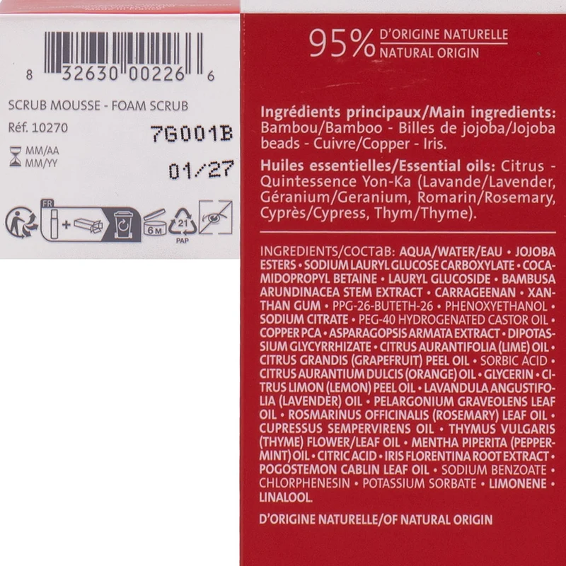 Yonka For Men Scrub Mousse 50ml - gel exfoliant