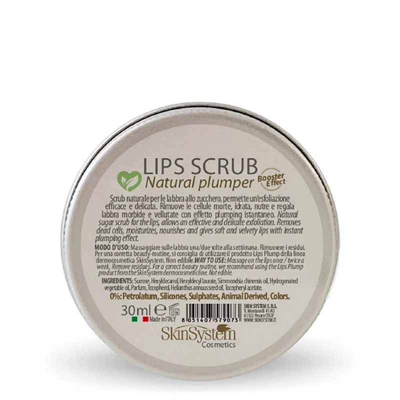 SkinSystem Natural Lips Scrub 30g – Natural Plumper Gommage Repulpant