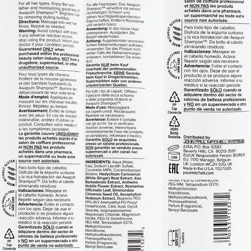 Paul Mitchell Awapuhi Shampoo 500ml - shampooing hydratant