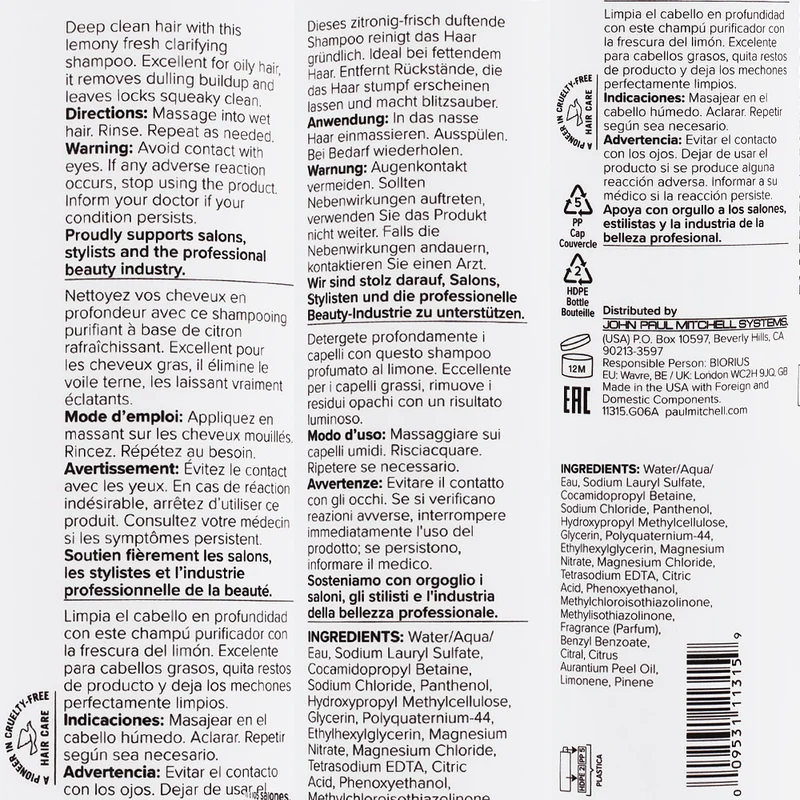 Paul Mitchell Clarifying Shampoo Two 500ml - shampooing purifiant