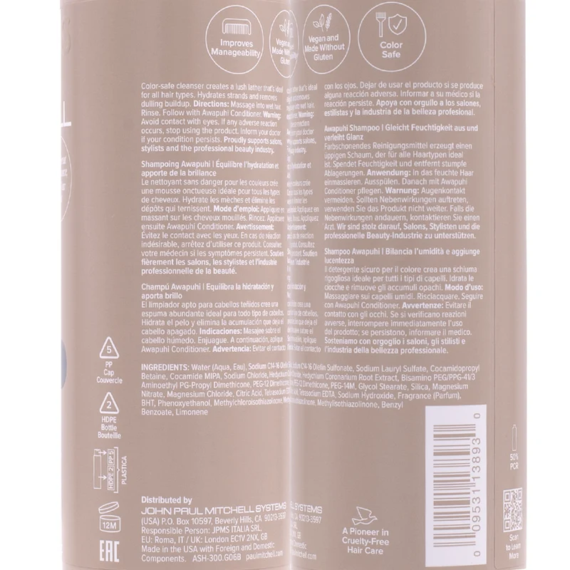 Paul Mitchell Awapuhi Shampoo 300ml - shampooing hydratant