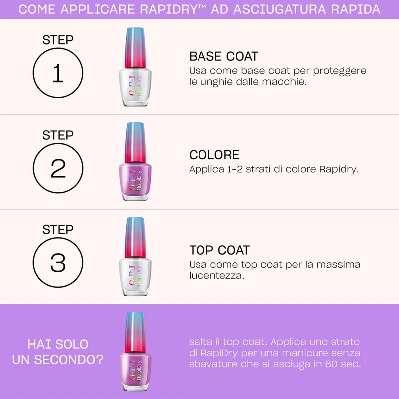 OPI Rapidry Fir Surely Fast 9ml - vernis à ongles à séchage rapide