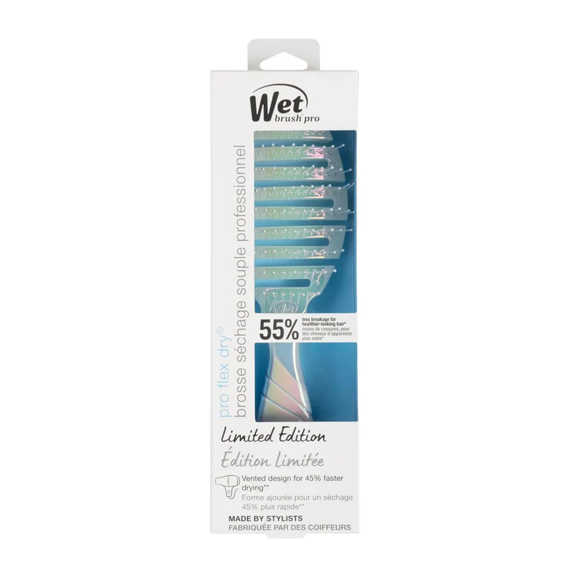 WetBrush Flex Dry Iridiscent Icon Silver - brosse souple