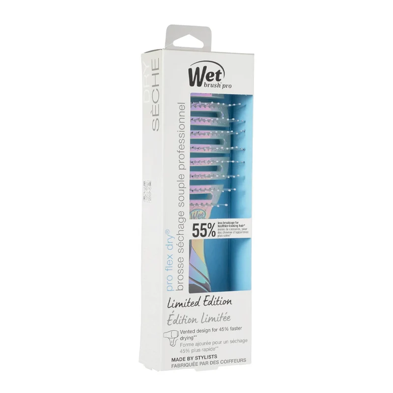 WetBrush Flex Dry Iridiscent Icon Silver - brosse souple