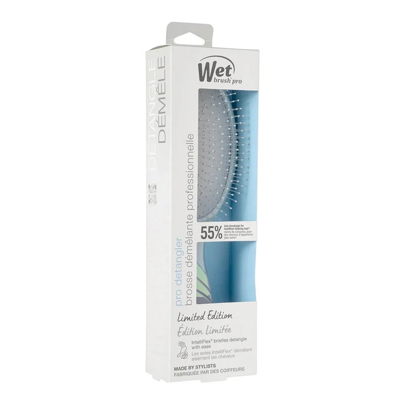 WetBrush Pro Original Detangler Iridescent Icon Silver - brosse démêlante