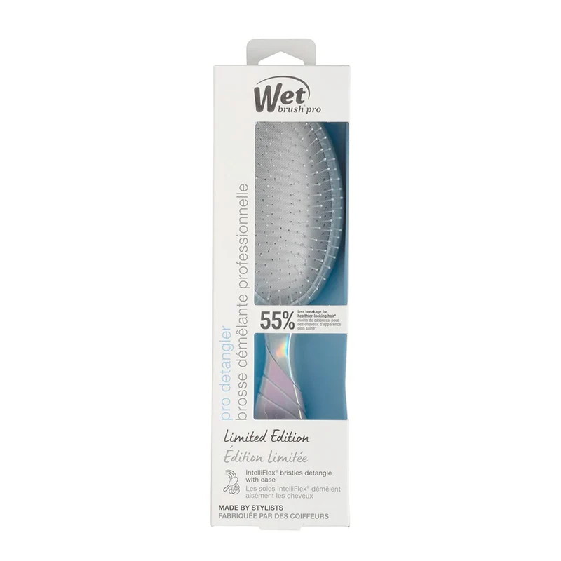 WetBrush Pro Original Detangler Iridescent Icon Silver - brosse démêlante
