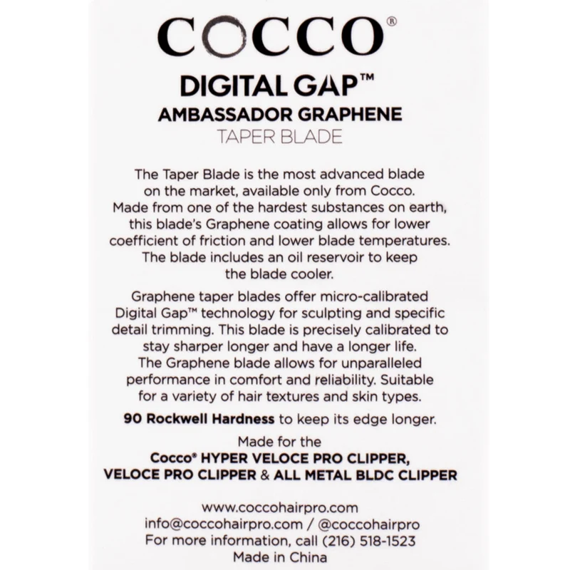Cocco Ambassador Digital Gap Clipper Taper Blade - lame de rechange