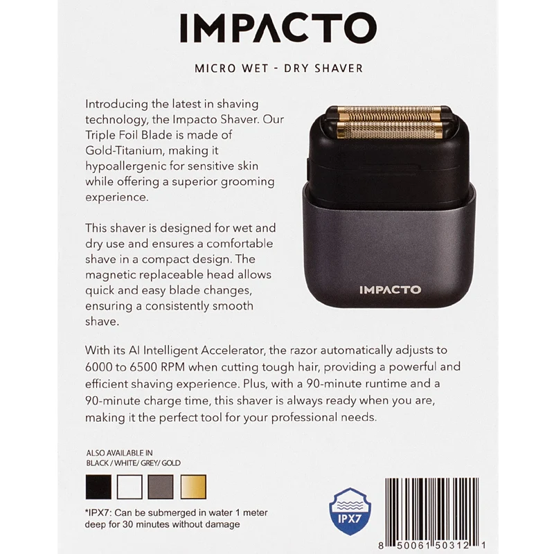 Cocco Impacto Shaver Grey - tondeuse à cheveux et à barbe