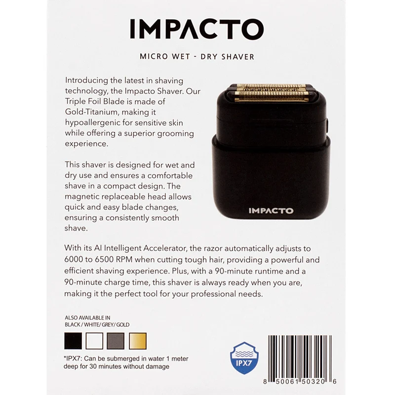 Cocco Impacto Shaver Black - tondeuse à cheveux et à barbe