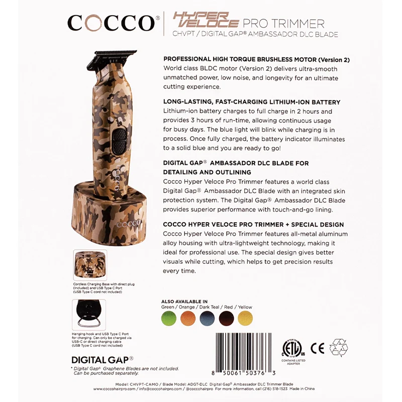 Cocco Hyperveloce Pro Trimmer Army - tondeuse de finition
