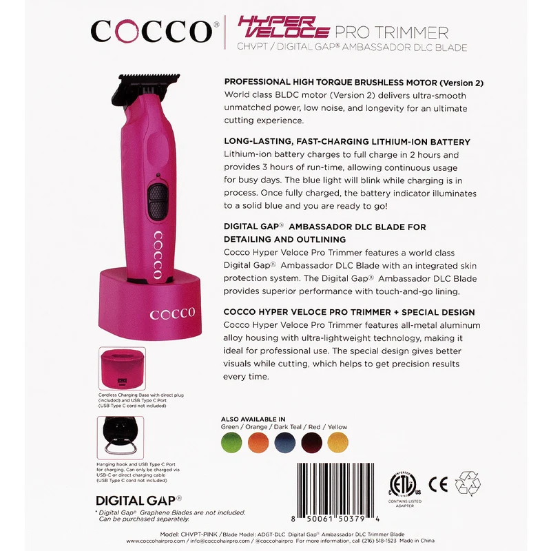 Cocco Hyperveloce Pro Trimmer Pink - tondeuse de finition