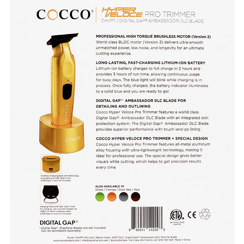 Cocco Hyperveloce Pro Trimmer Yellow - tondeuse de finition