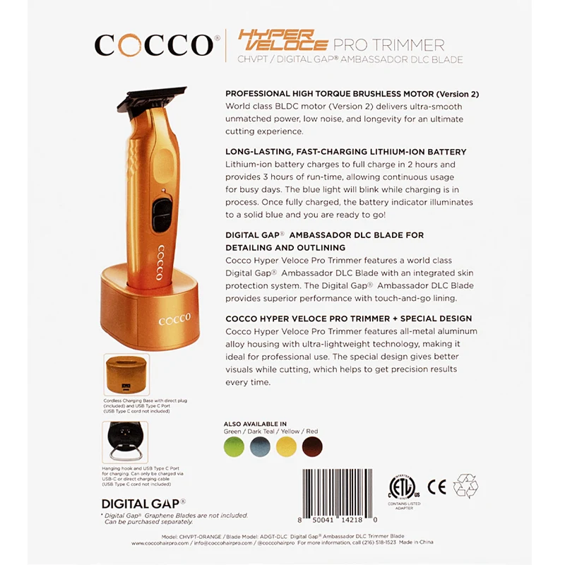 Cocco Hyperveloce Pro Trimmer Orange - tondeuse de finition