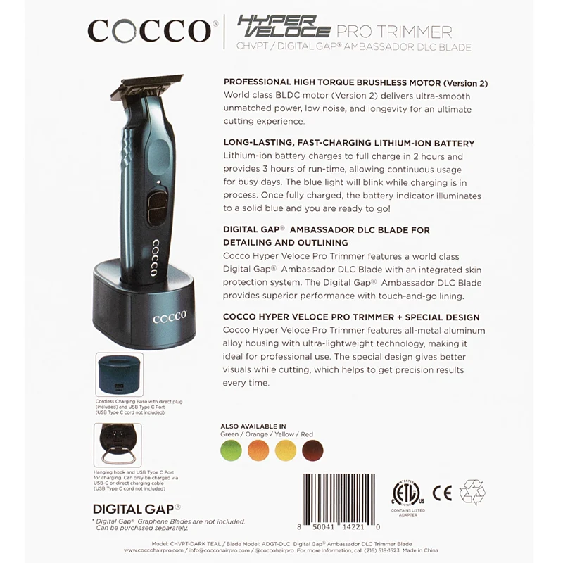 Cocco Hyperveloce Pro Trimmer Dark Teal - tondeuse de finition