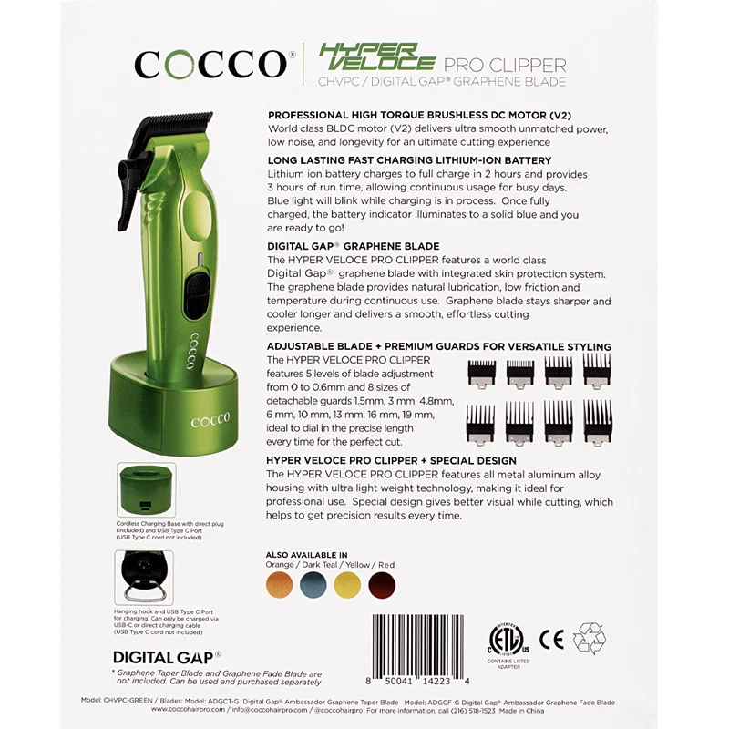 Cocco Hyperveloce Pro Clipper Green - tondeuse