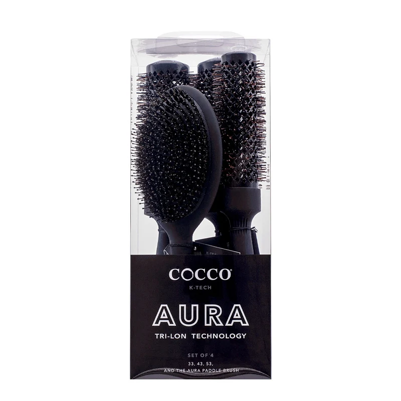 Cocco Aura Brush Set Noir 4pcs - set de brosses