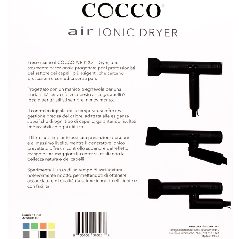 Cocco Air Dryer Noir - sèche-cheveux