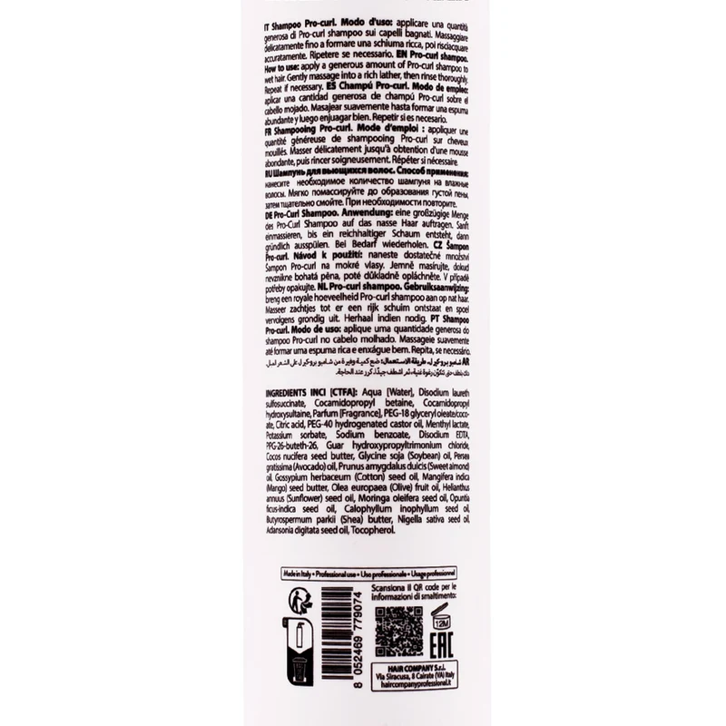 Hair Company Inimitable Style Pro-Curl Shampoo 500ml - shampoing définition boucles