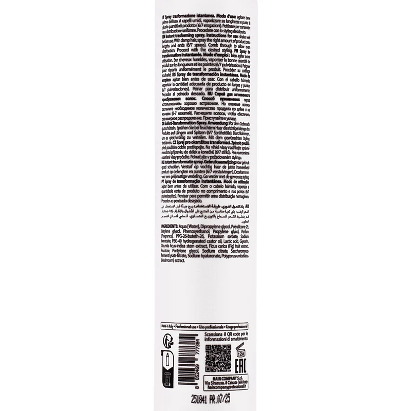 Hair Company Inimitable Style Instant Trasforming Spray 250ml - spray effet liftant instantané